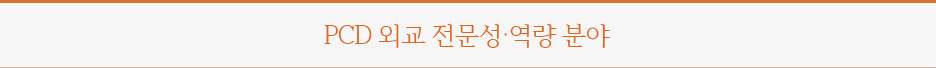 PCD 외교 전문성·역량 분야