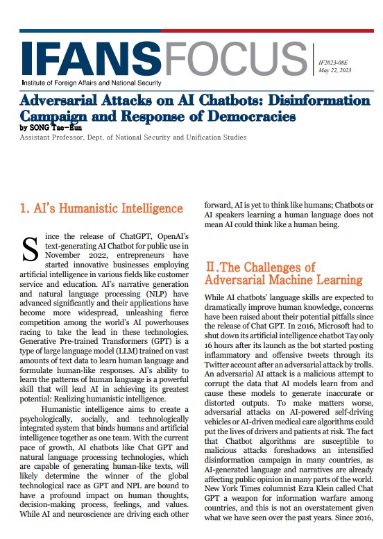 Adversarial Attacks on AI Chatbots: Disinformation Campaign and Response of Democracies
