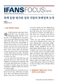 북핵 동향 평가와 성과 지향의 북핵정책 모색