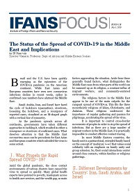 The Status of the Spread of COVID-19 in the Middle East and Implications