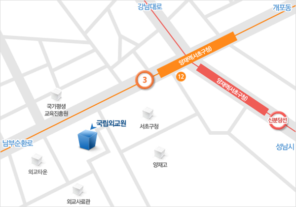 국립외교원 지도